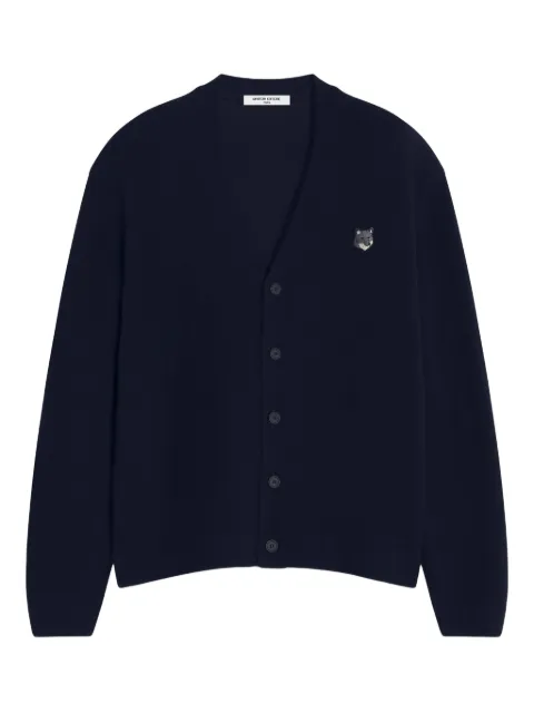 Maison Kitsuné Fox Head-embroidered cardigan