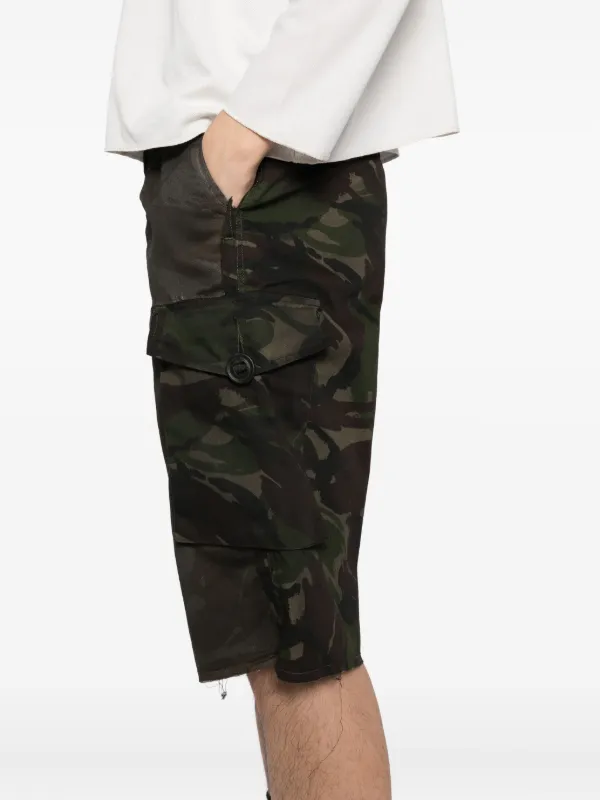 1*3様 PROTOTYPES カーキ New オーバーダイ 迷彩ショートパンツ PROTOTYPES New Camo ショートパンツ | グリーン | FARFETCH JP