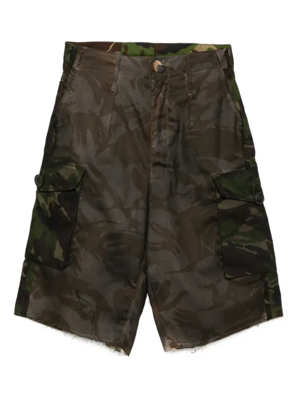 1*3様 PROTOTYPES カーキ New オーバーダイ 迷彩ショートパンツ PROTOTYPES New Camo ショートパンツ | グリーン | FARFETCH JP