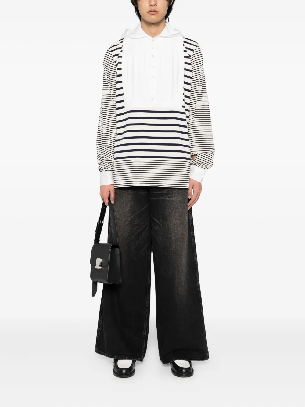 MASU Verwassen baggy jeans - Zwart
