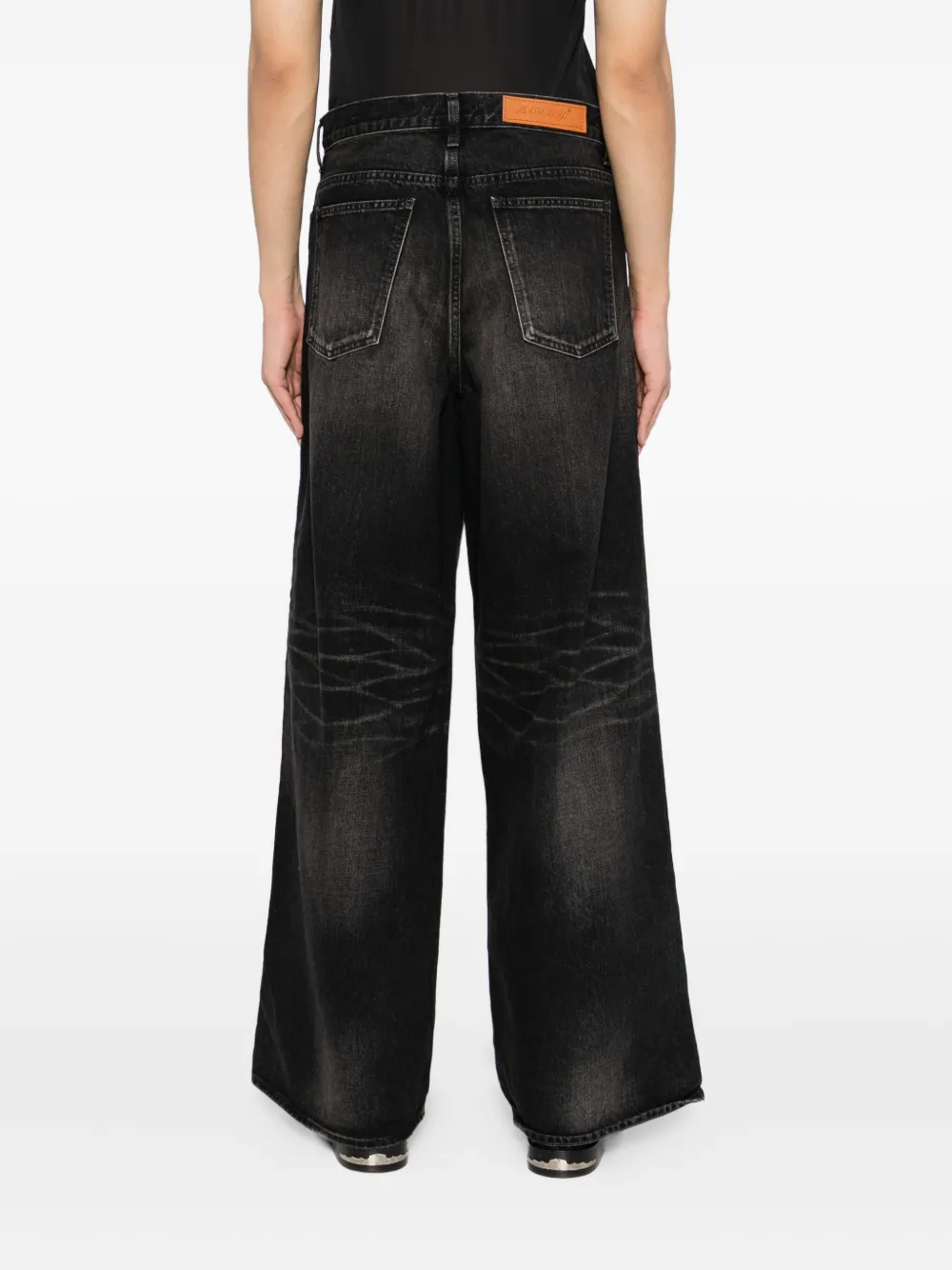 MASU Verwassen baggy jeans Zwart