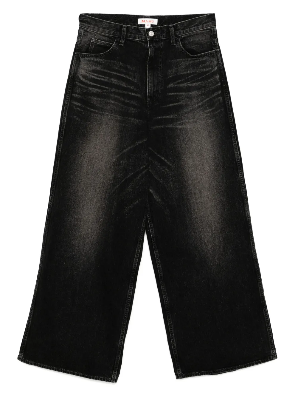 MASU Verwassen baggy jeans Zwart