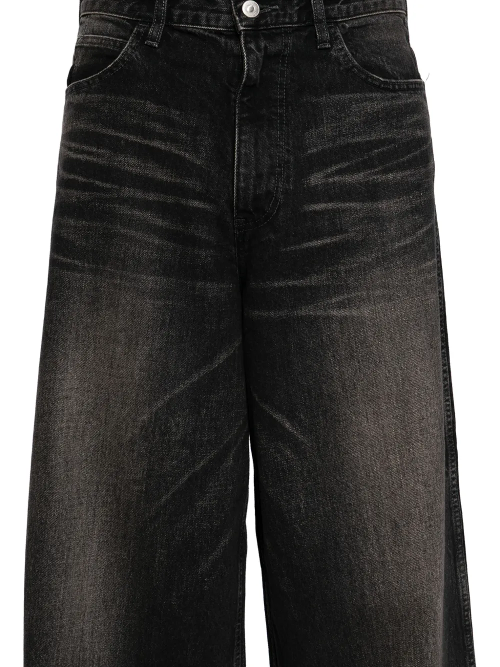 MASU Verwassen baggy jeans Zwart