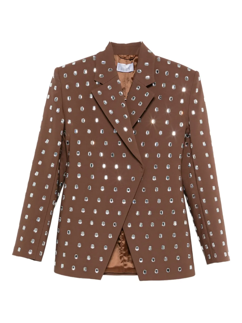 Giuseppe Di Morabito Crystal-embellished Blazer In Brown