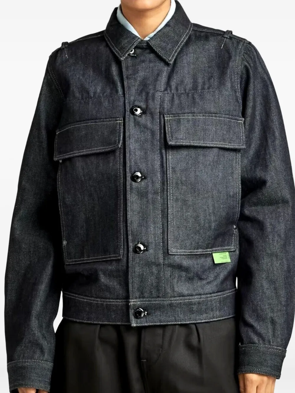 G-Star RAW utility flap-pocket denim jacket Blauw