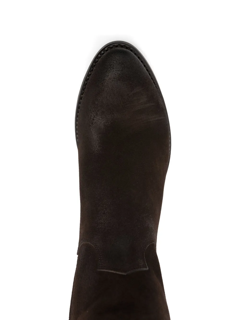 Pantanetti Suede Cowboy Boots In Brown