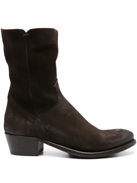 Pantanetti suede cowboy boots