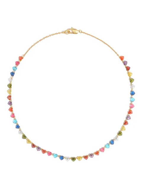 Bimba y Lola crystal-heart necklace