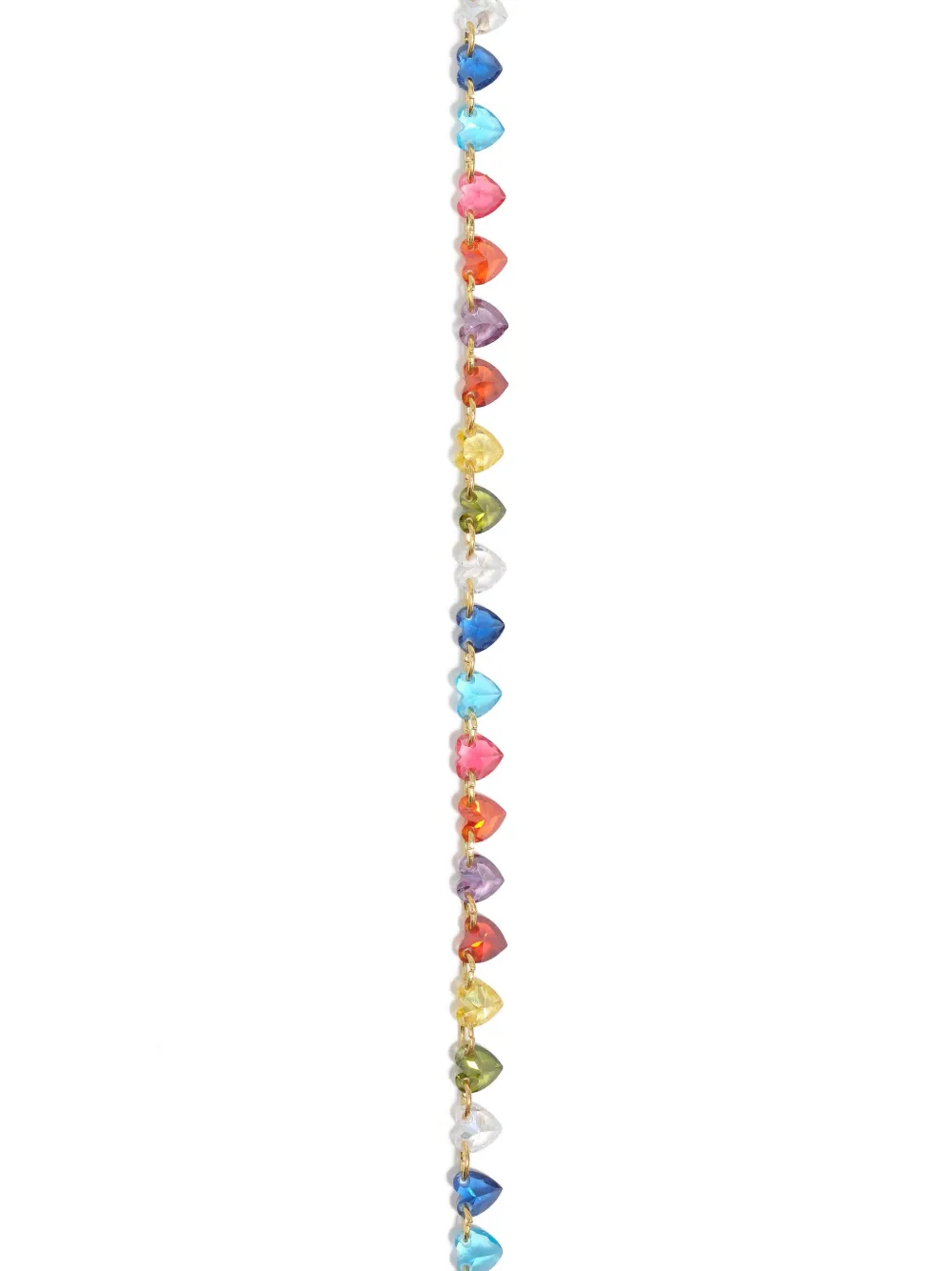 Bimba Y Lola Crystal-heart Necklace In Gold