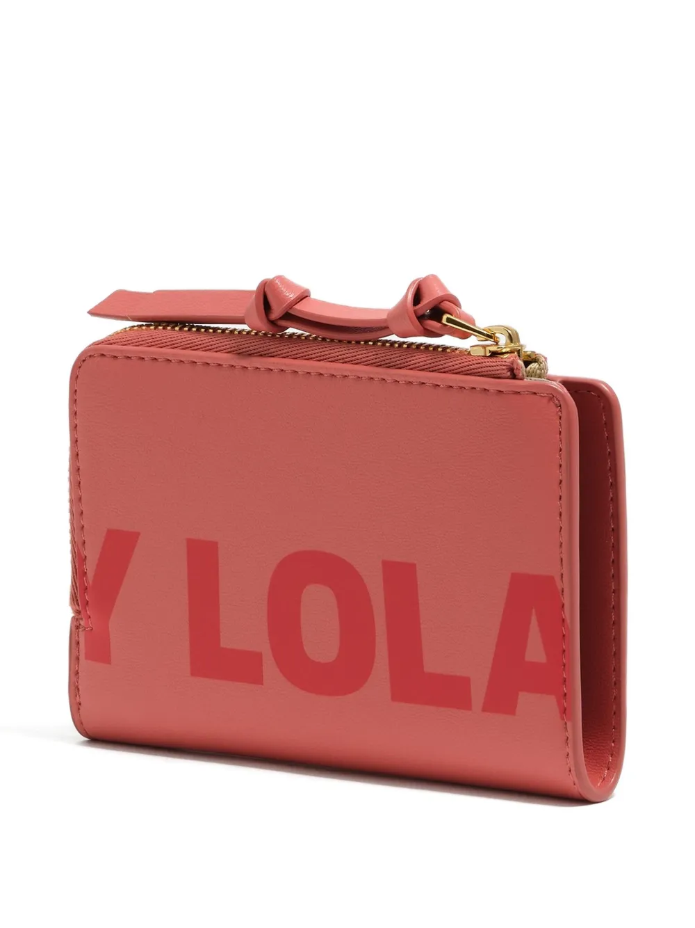 Bimba Y Lola Logo-print Leather Wallet In Pink