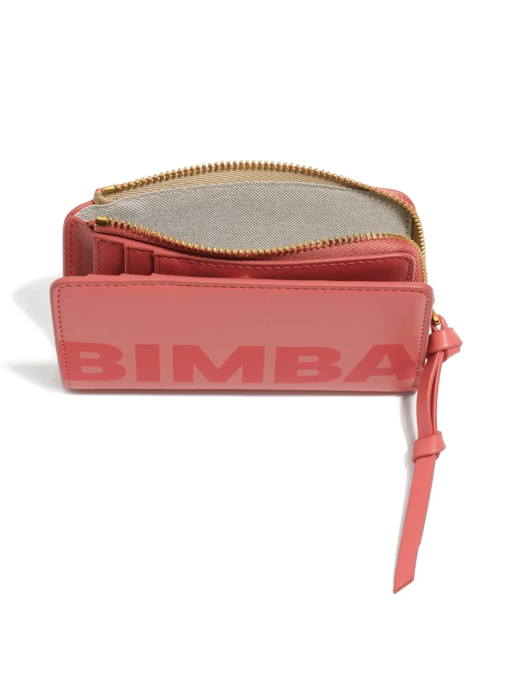 Bimba Y Lola Logo-print Leather Wallet In Pink