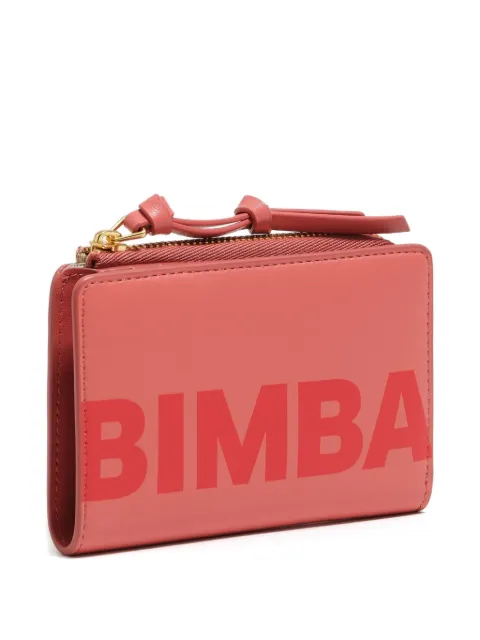 Bimba y Lola logo-print leather wallet