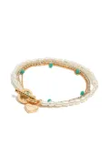 Bimba y Lola double-layer heart-charm bracelet - Gold