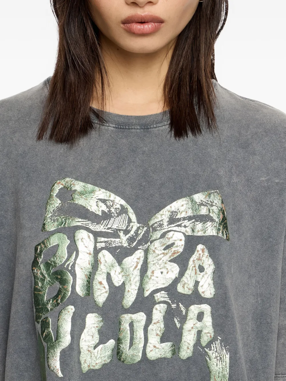 Bimba y Lola T-shirt met logo strik Grijs