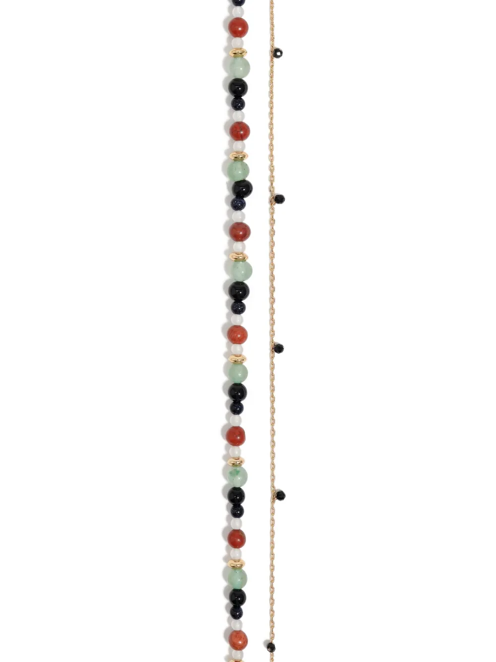 Bimba y Lola heart logo stones chain necklace - Goud