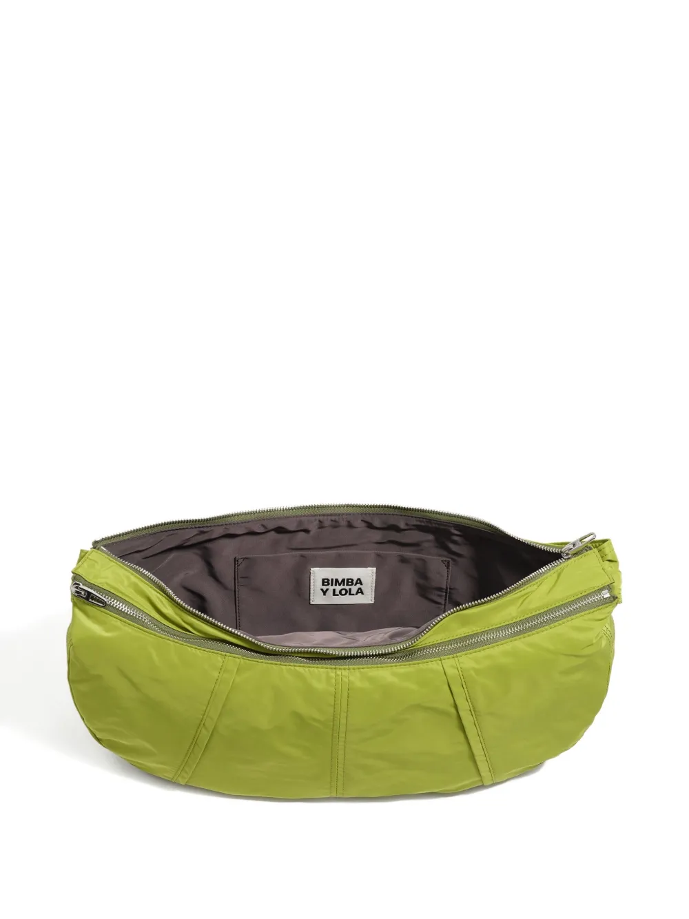 Bimba Y Lola Large Moon Shoulder Bag In Green