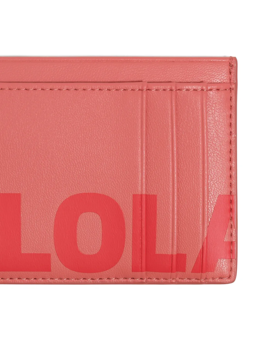 Bimba Y Lola Leather Card Holder In Pink