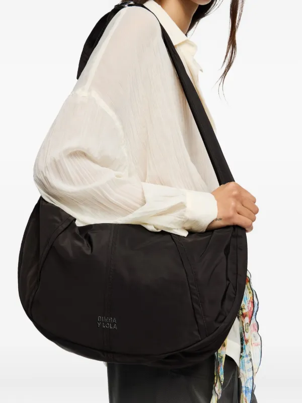 Bimba y Lola Bolsa De Hombro Moon Grande Gris FARFETCH CO