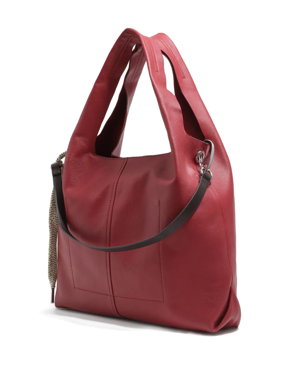 Bimba Y Lola Large Paper Tote Bag In Red