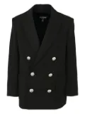 Balmain Kids double-breasted buttoned blazer - Black
