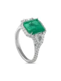 KWIAT platinum emerald and diamond ring - Silver