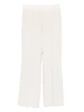 Cambio elastic-waist crease-detail trousers - Neutrals