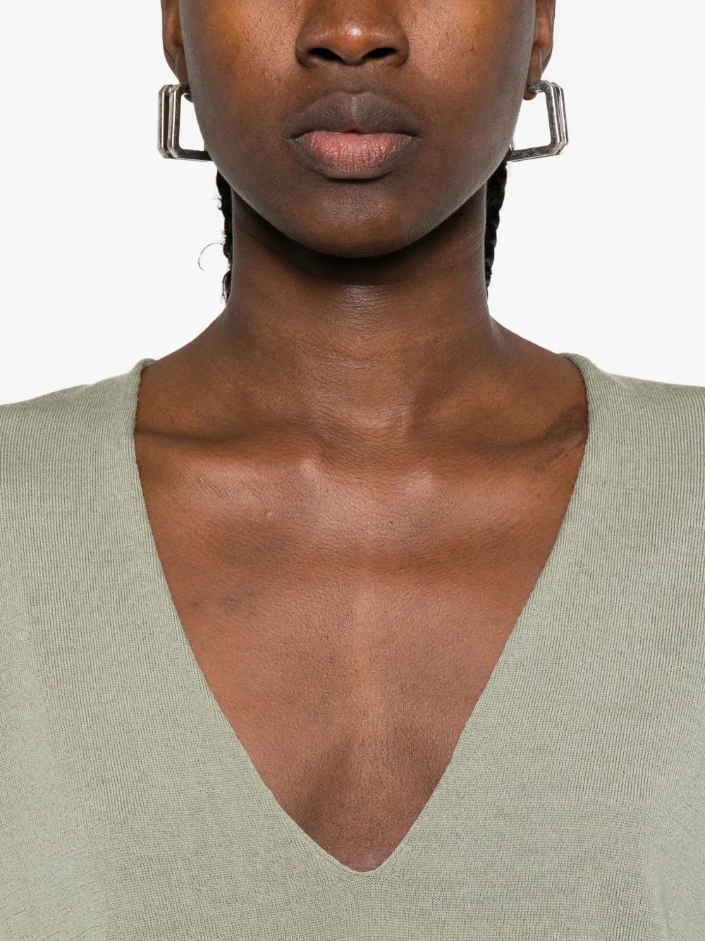 Rick Owens Sweater met V-hals Groen
