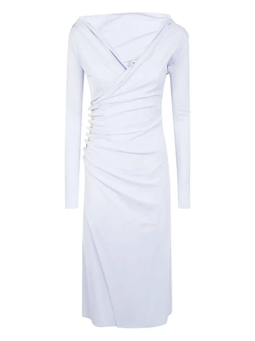 Elisabetta Franchi Gedrapeerde jurk Wit