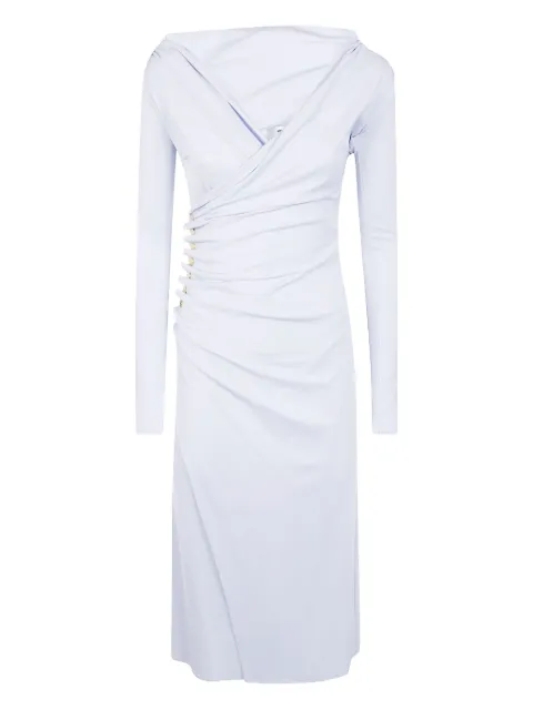 Elisabetta Franchi draped button-detail dress
