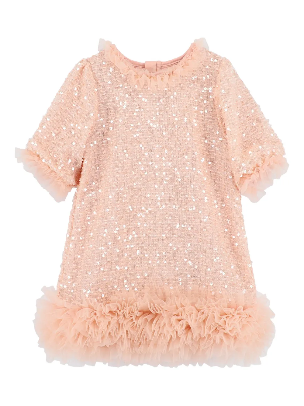 ANGEL'S FACE KIDS Jurk met ruches en pailletten Roze