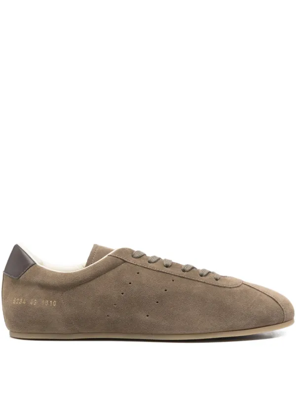 Common Projects Suede Leather Sneakers | Green | FARFETCH VN