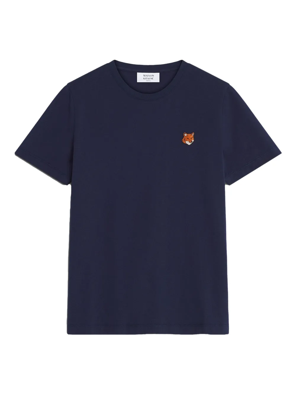 Maison Kitsuné Fox Head Patch Regular T-shirt In Blue