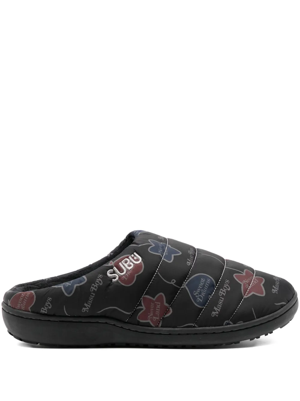 MASU x Subu printed mules Black