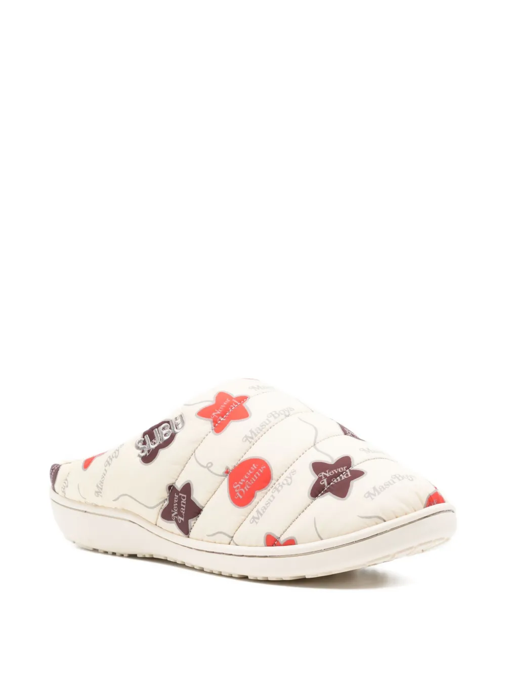 MASU x Subu printed mules - Beige