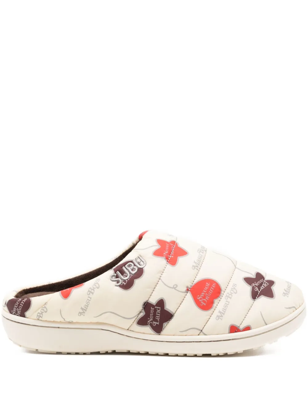 MASU x Subu printed mules Neutrals