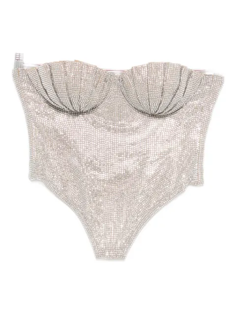 Giuseppe Di Morabito crystal-embellished corset top
