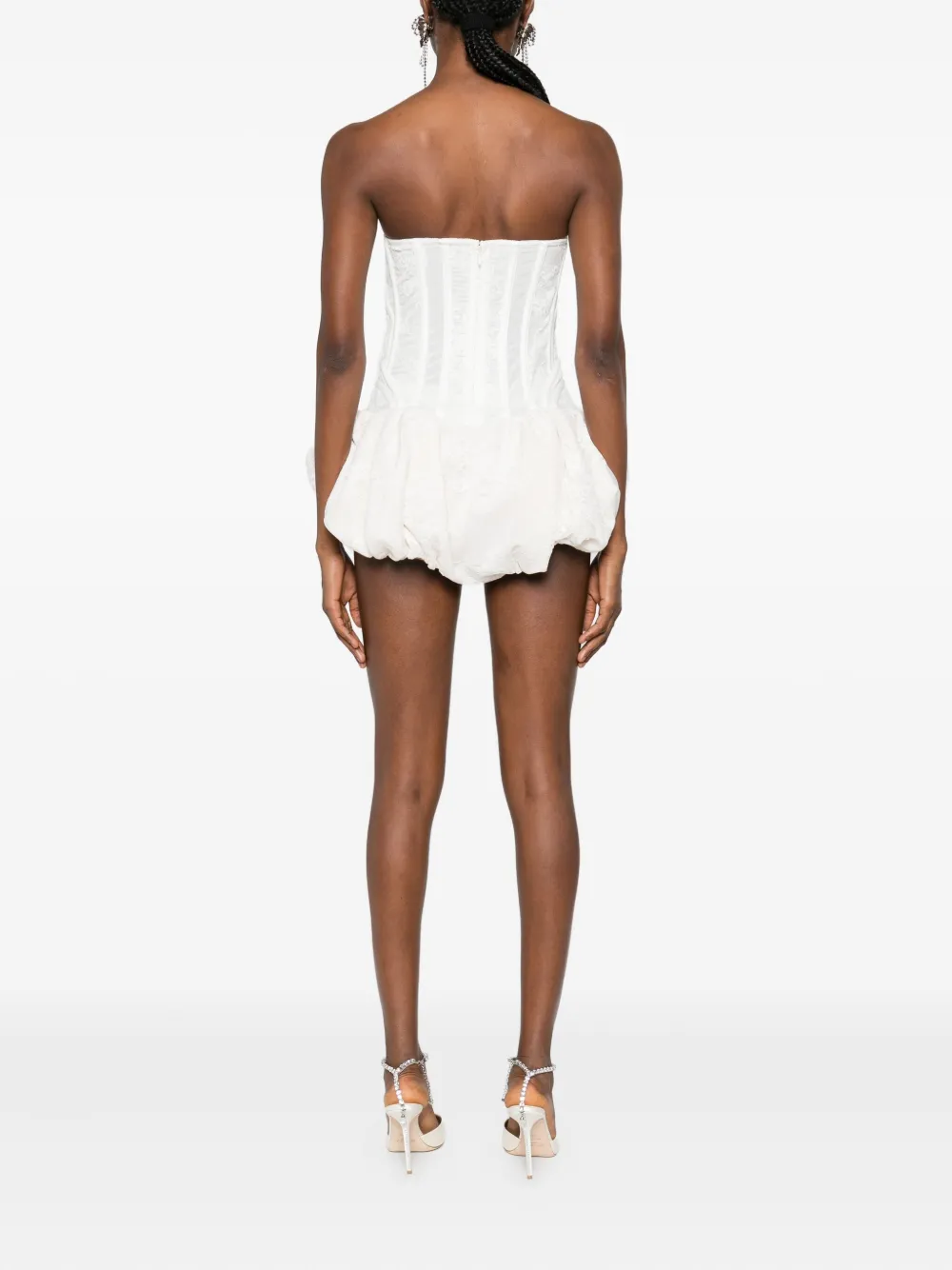 Giuseppe Di Morabito Jurk met kant en ruches Wit