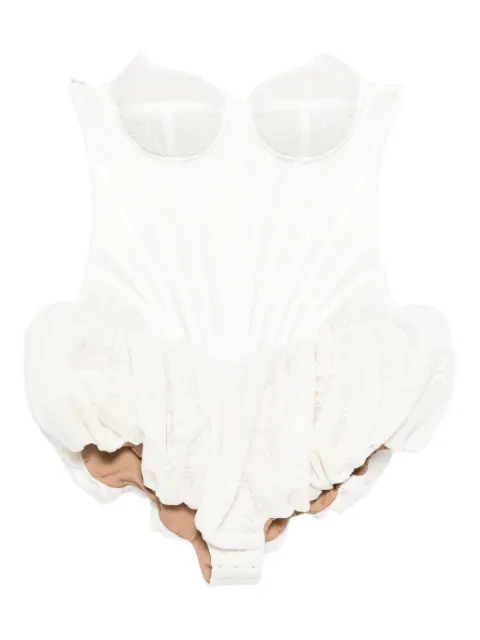Giuseppe Di Morabito lace ruffled dress
