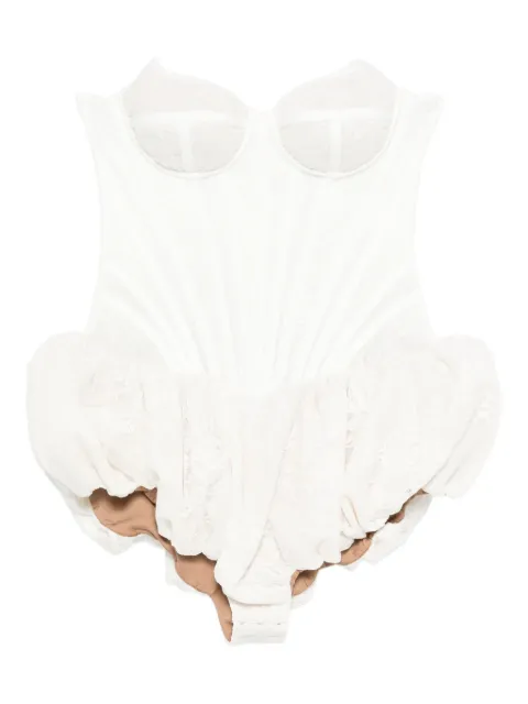 Giuseppe Di Morabito lace ruffled dress