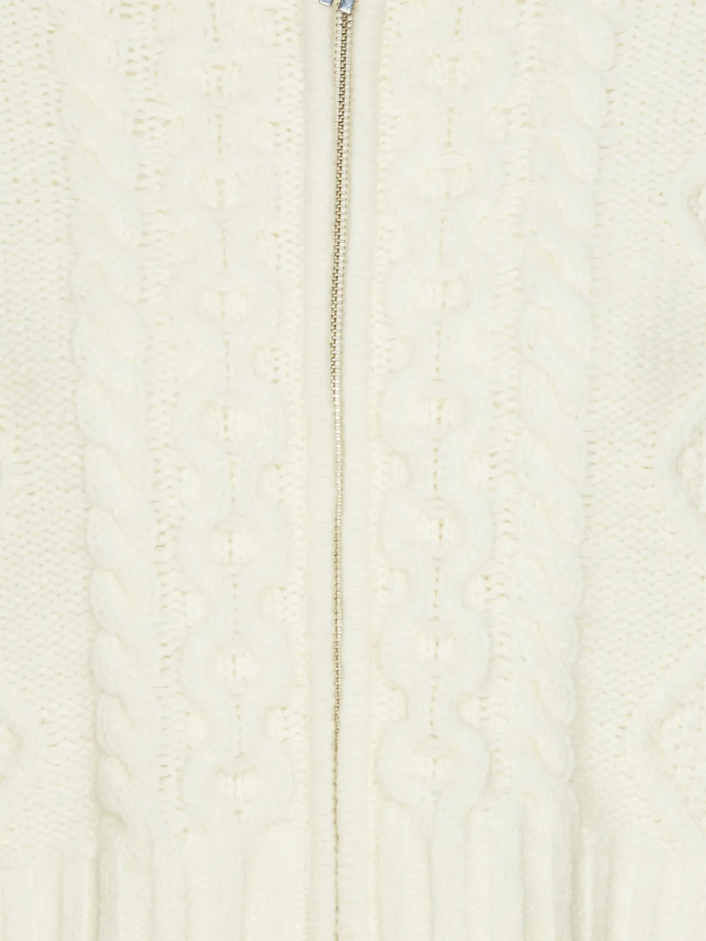 ROTATE BIRGER CHRISTENSEN Kabelgebreid vest Wit