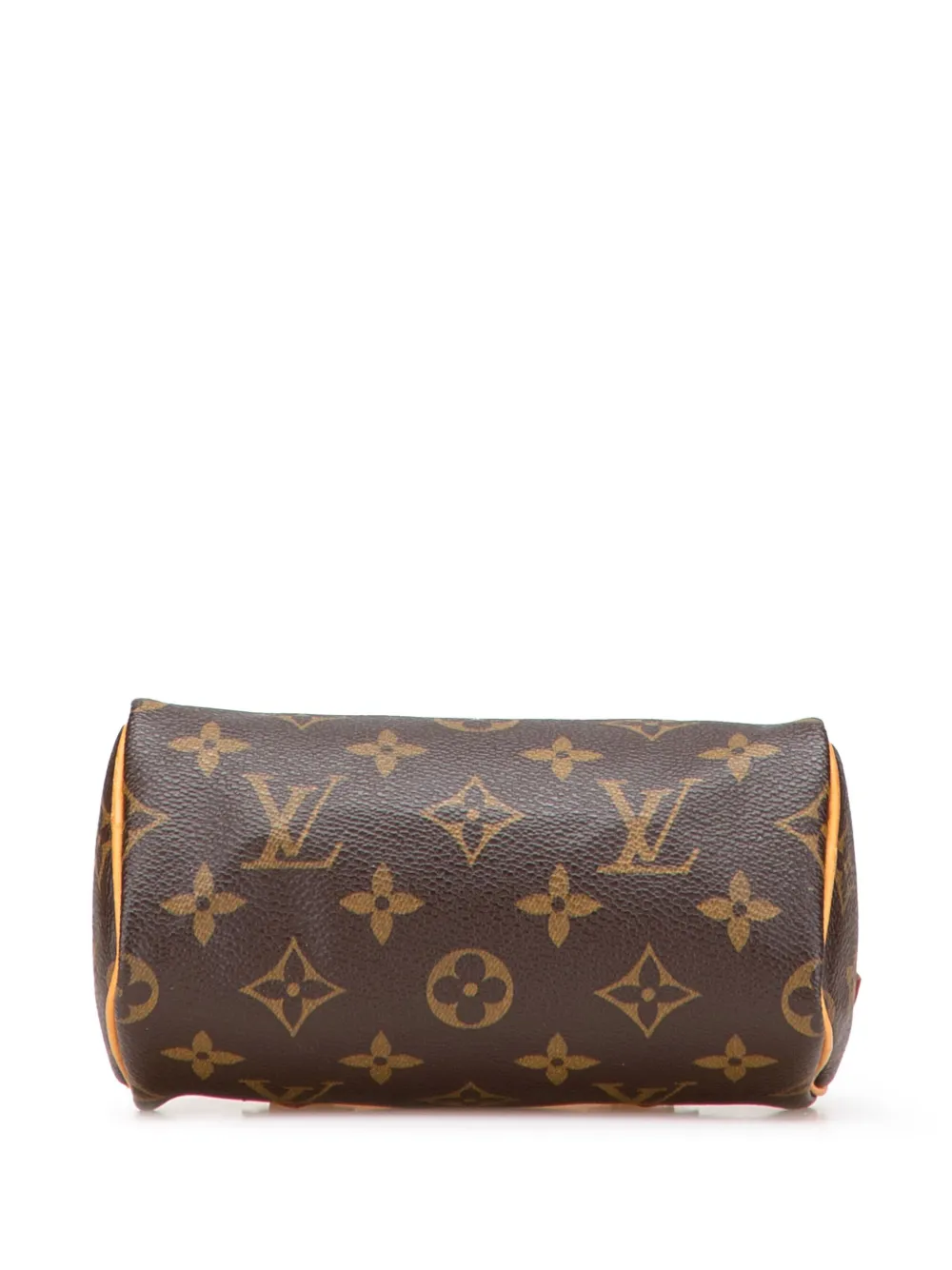 Pre-owned Louis Vuitton 2008 Monogram Mini Speedy Hl Satchel In Brown