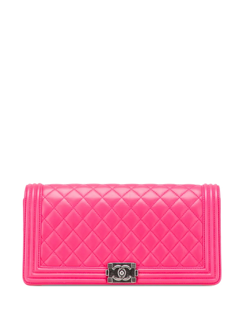 2014 Quilted Lambskin Boy Flap clutch bag