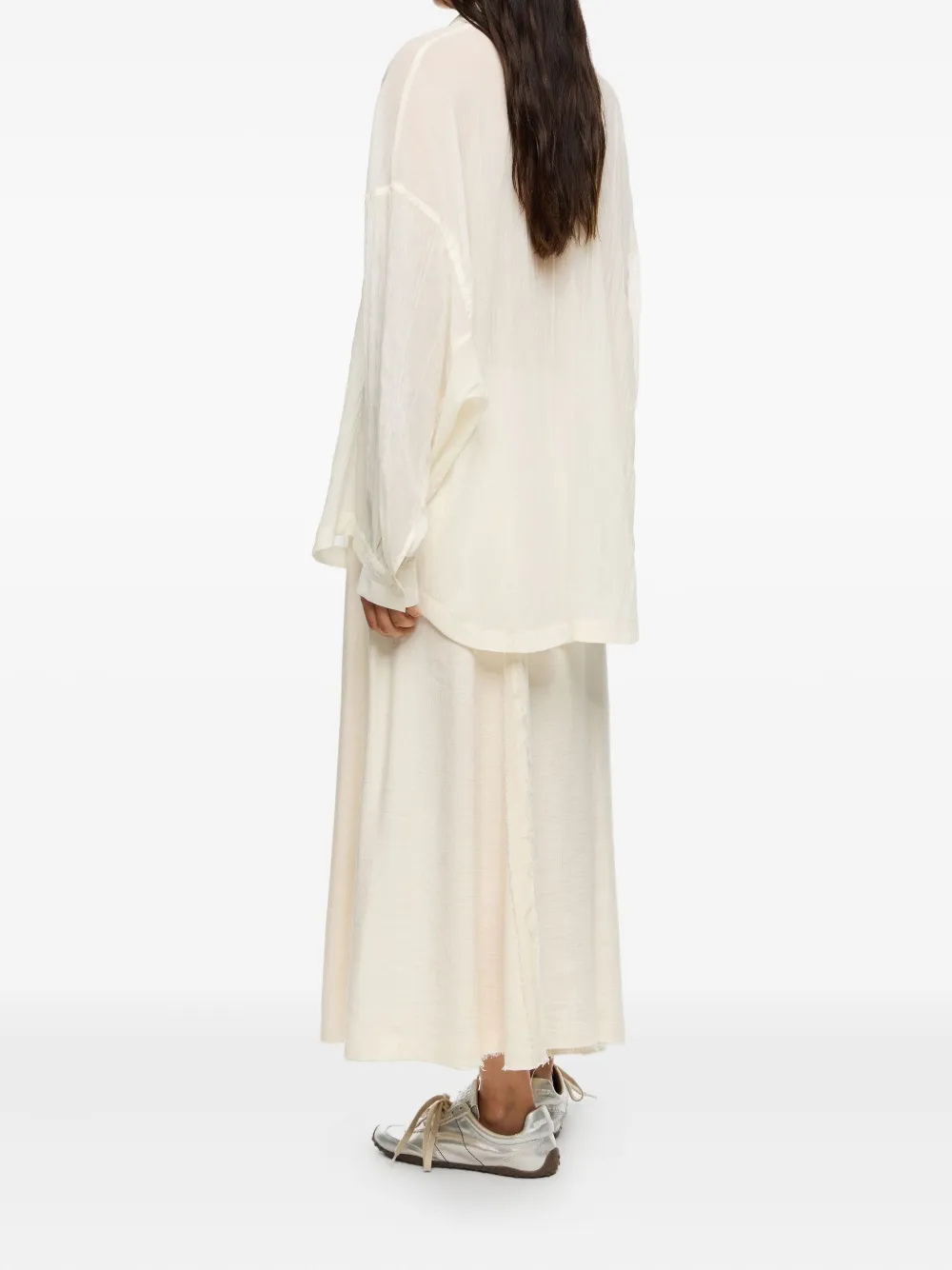 Bimba Y Lola Flared A-line Midi Skirt In Neutral