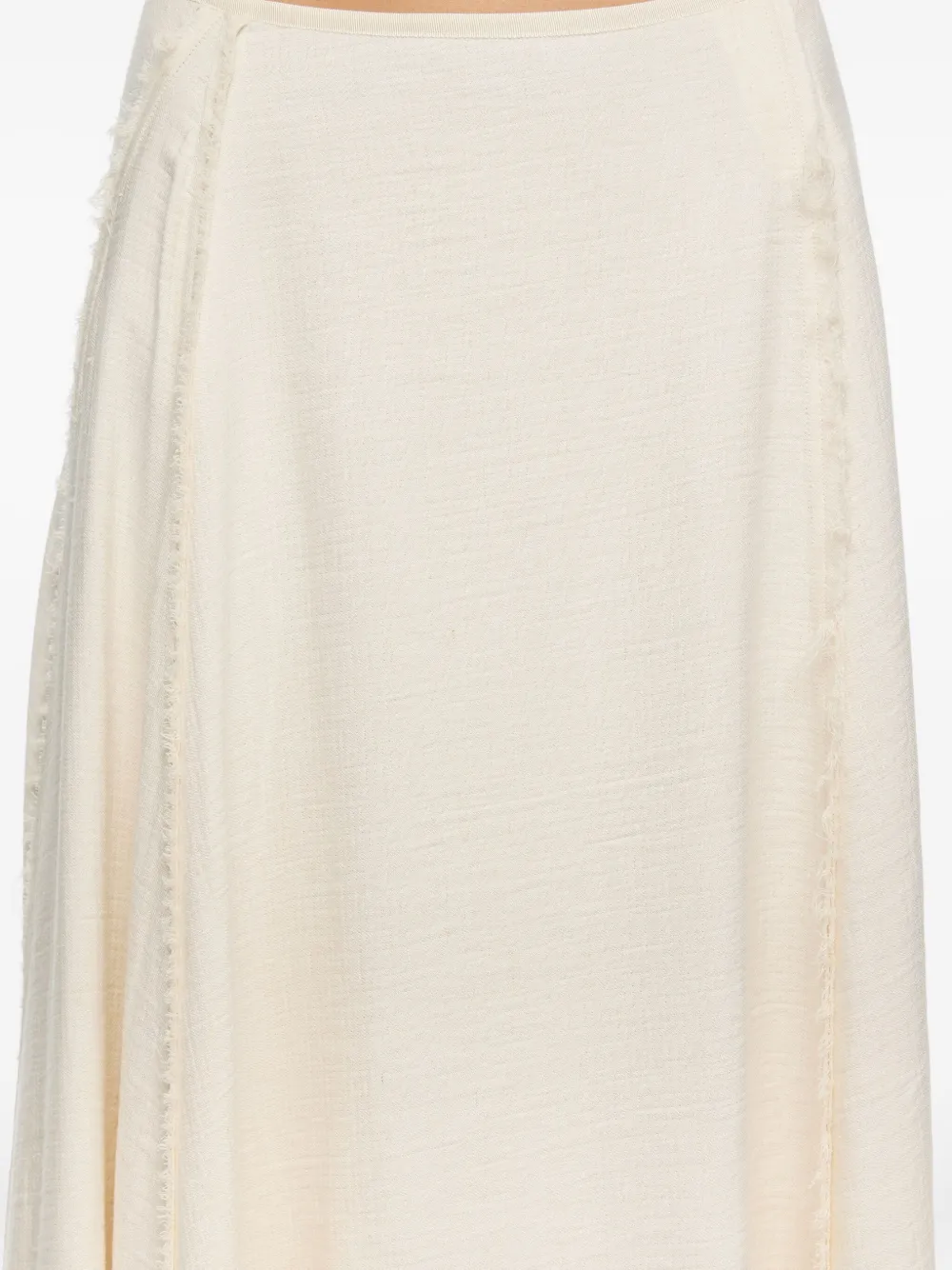 Bimba Y Lola Flared A-line Midi Skirt In Neutral