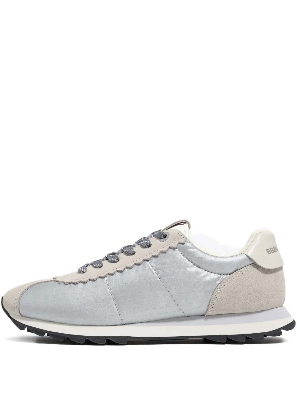 Bimba y Lola 13 18 retro scalloped-trim sneaker Silver