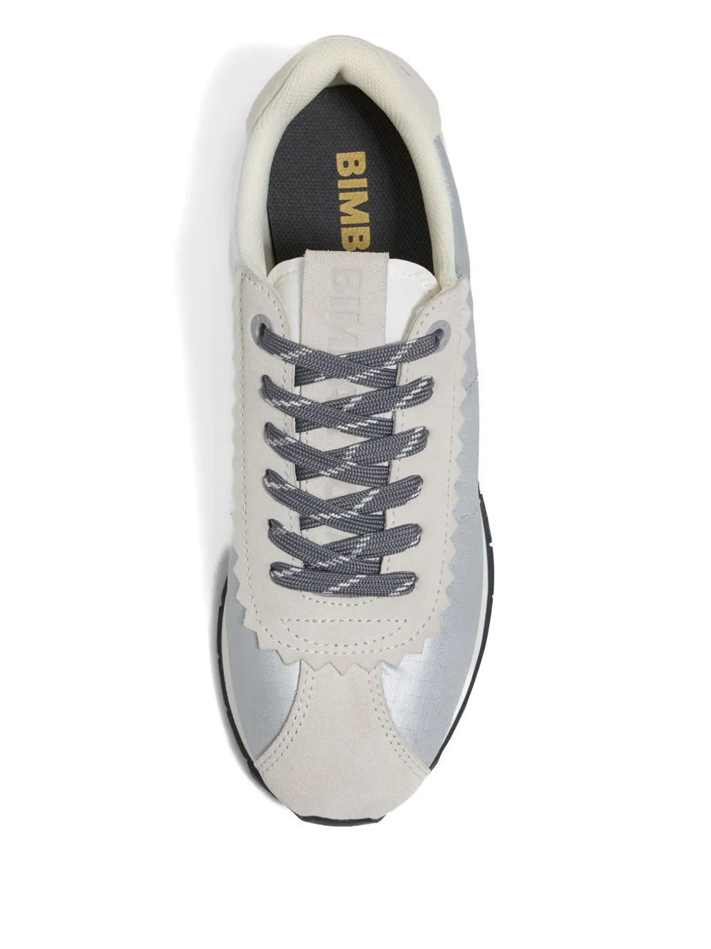 Bimba y Lola 13 18 retro scalloped-trim sneaker Silver