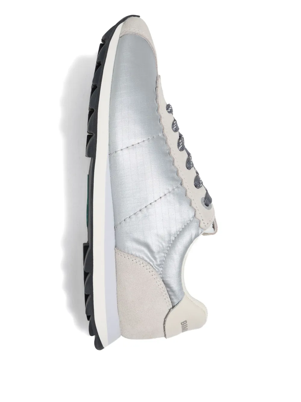Bimba y Lola 13 18 retro scalloped-trim sneaker Silver