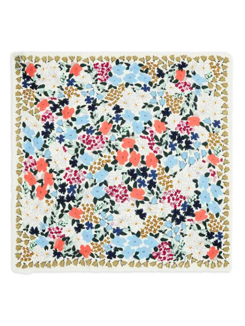 Bimba y Lola floral-print border shawl scarf
