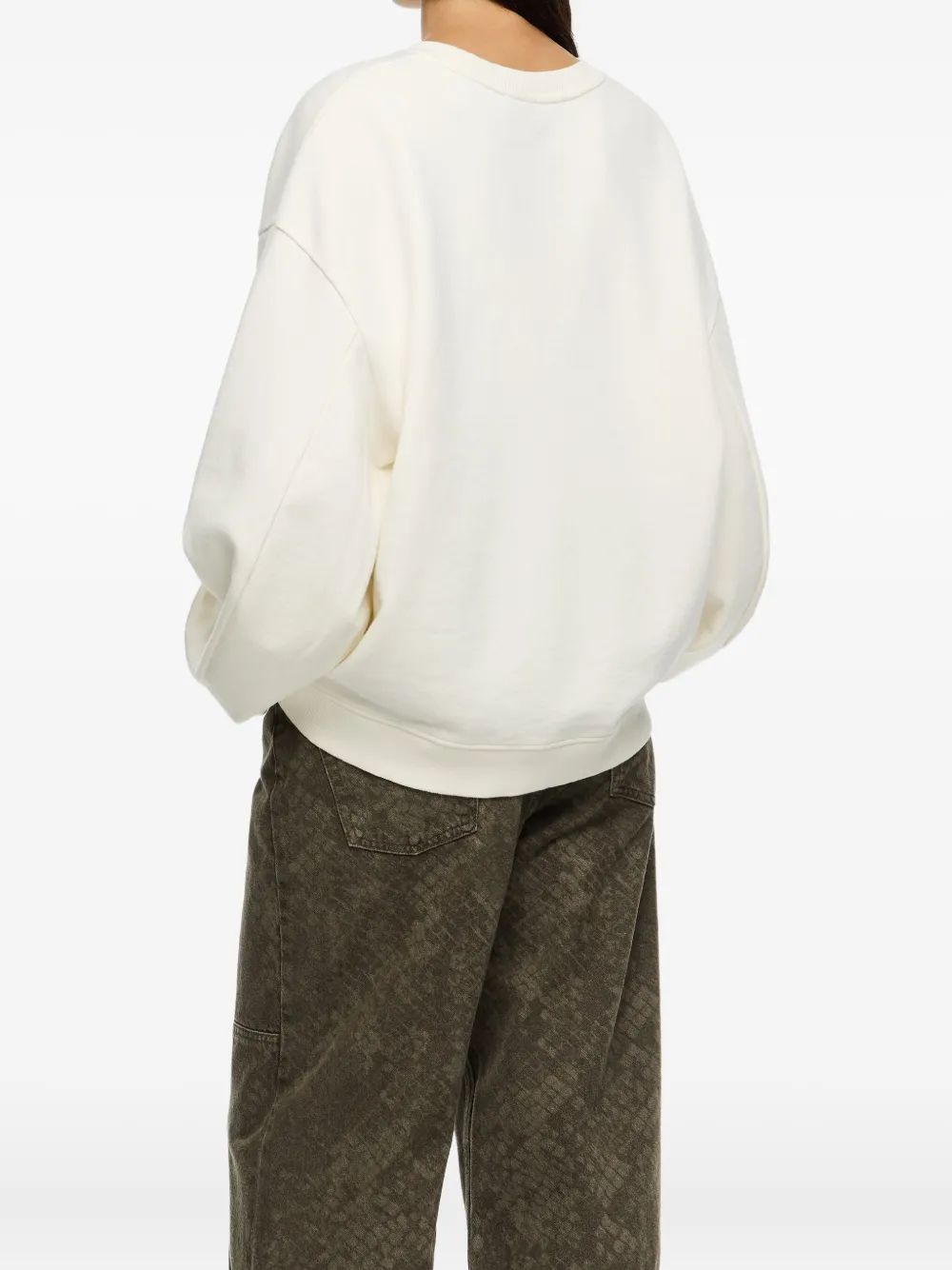 Bimba Y Lola Swan Print Sweatshirt In Neutral