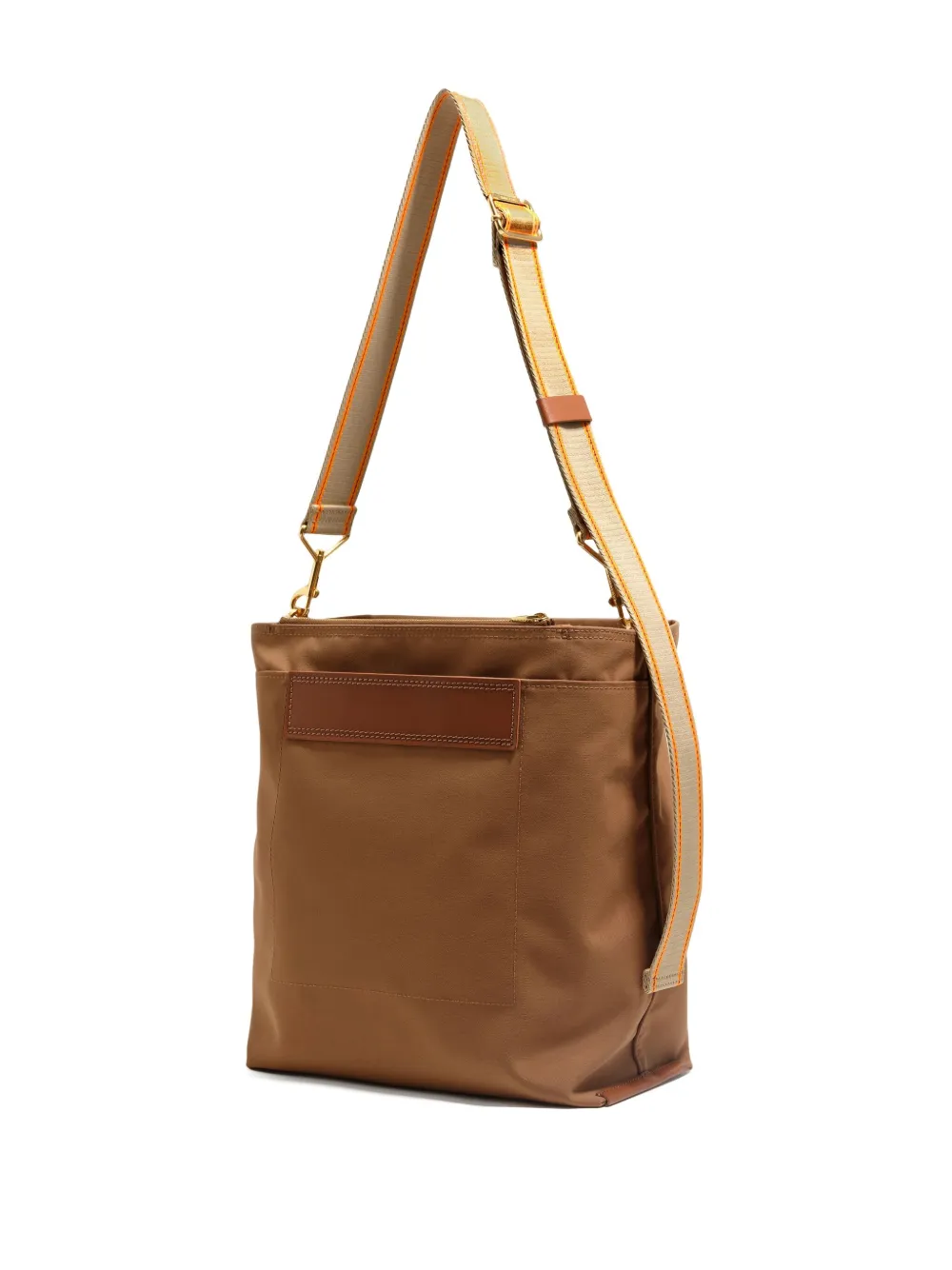 Bimba Y Lola Large Carlino Shoulder Bag In Brown